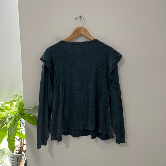 Eri + Ali Blue Long Sleeve Top Size 2X - Picture 5 of 5